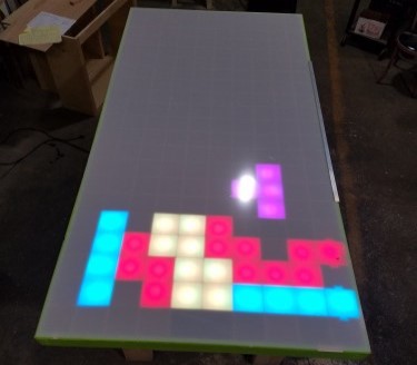 A gigantic Tetris project on Maker Faire festival